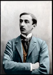 Porträt von Maurice Barrès (1862-1923), französischer Romanautor, Journalist und sozialistischer Politiker